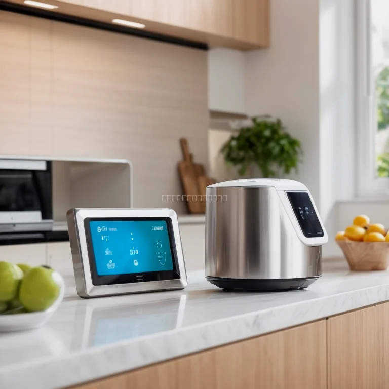 Küche mit moderner Smarthome-Steuerung